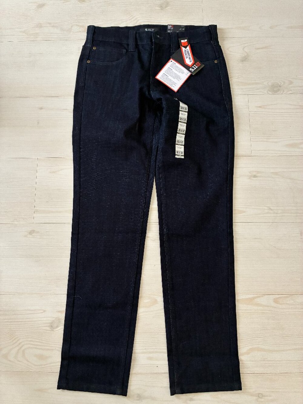 5..11 Tactical Defender-Flex Jeans Men's 30x32 Slim Fit Dark Indigo Denim 74465